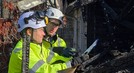 Undersøkelser etter branner