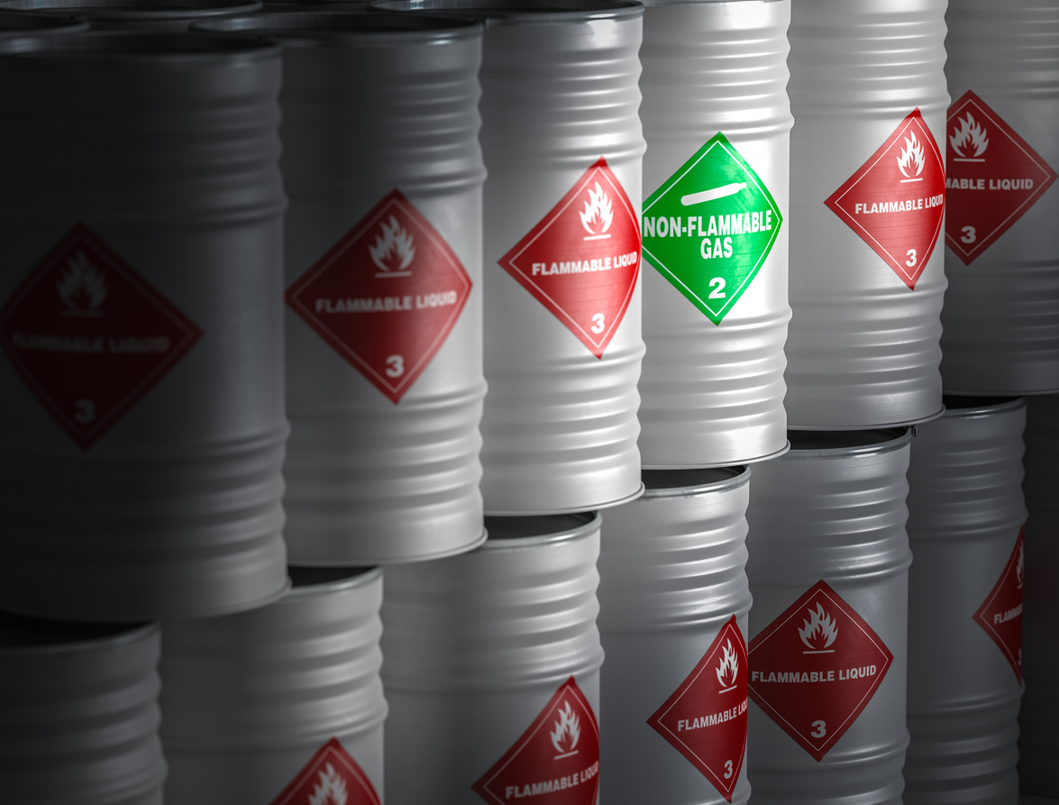 Do you have an overview of flammable substances on your properties?