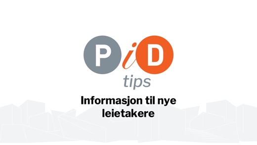 Informasjon til nye leietakere