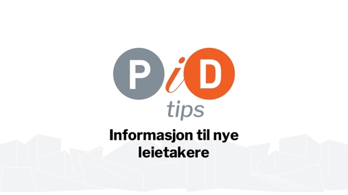 Informasjon til nye leietakere