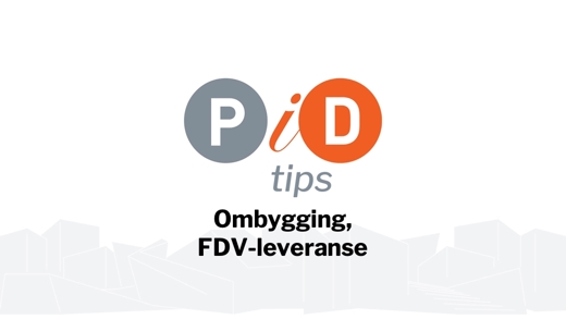 Ombygging, FDV-leveranse