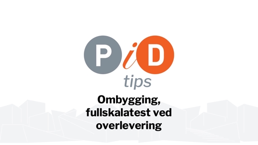 Ombygging, fullskalatest ved overlevering