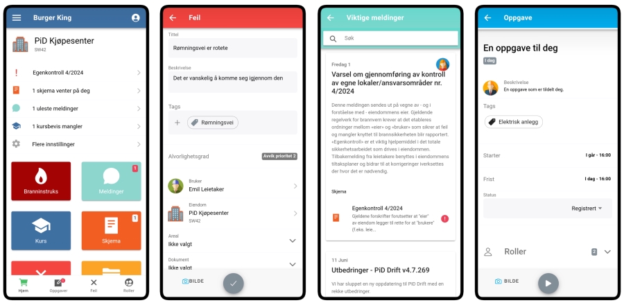 PiD Drift Mobile for leietakere